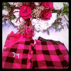 VS Pink. Plaid thermal PJs
